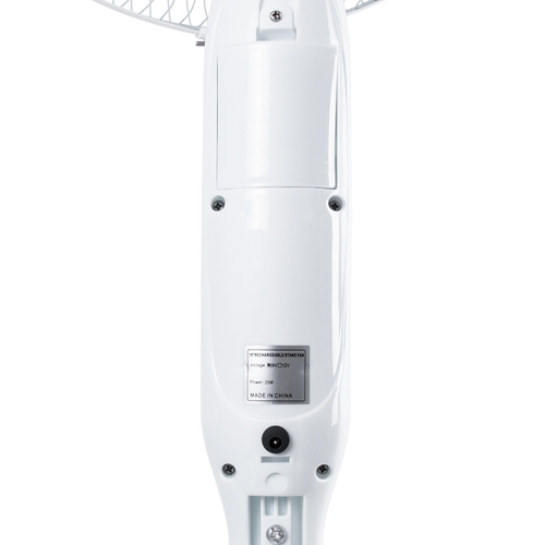 GloboStar® SOLARA-FAN 85355 Solar Fan Αυτόνομος Ηλιακός Επιδαπέδιος Ανεμιστήρας 25W 2 Λειτουργιών Ρεύματος με AC 220-240V ή με Φωτοβολταϊκό Panel 9V 12W & Επαναφορτιζόμενη Μπαταρία Li-ion 7.4V 4400mAh - 3 Ταχύτητες - Ενσωματωμένο USB 2.0 Charger Συσκευών - IP20 - Μ44 x Π37.5 x Υ132cm - Λευκό & Μπλε - 2 Years Warranty