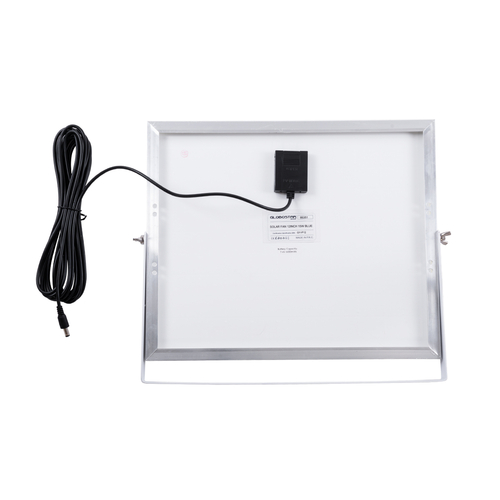 GloboStar® SOLARA-FAN 85356 Solar Fan Αυτόνομος Ηλιακός Επιδαπέδιος Ανεμιστήρας 25W 2 Λειτουργιών Ρεύματος με AC 220-240V ή με Φωτοβολταϊκό Panel 9V 12W & Επαναφορτιζόμενη Μπαταρία Li-ion 7.4V 4400mAh - 3 Ταχύτητες - Ενσωματωμένο USB 2.0 Charger Συσκευών - IP20 - Μ44 x Π37.5 x Υ132cm - Μαύρο - 2 Years Warranty