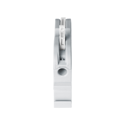 GloboStar® FAST-CONNECT 69900 Μονή Κλέμα Ράγας Ταχείας Σύνδεσης & Διακλάδωσης Καλωδίων για Ηλεκτρολογικούς Πίνακες - 1 x Είσοδος & 1 x Έξοδος με Συμβατή Διατομή Καλωδίων 0.2mm² έως 4mm² - 600V 32A Max - Μ4.5 x Π1 x Υ3.2cm - Γκρι & Λευκό - Πακέτο 10 Τεμαχίων - 5 Years Warranty