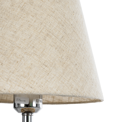 GloboStar® HASUMI 01956 Boho Επιτραπέζιο Φωτιστικό Πορτατίφ Μονόφωτο 1 x E27 AC220-240V IP20 - Φ23 x Υ40cm - Μπεζ Ξύλινο Ρατάν Πλέγμα με Μπεζ Καπέλο
