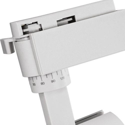 GloboStar® LUGANO 60807 Μονοφασικό Φωτιστικό Σποτ Ράγας LED 20W 2500lm 36° Acrylic HQ LENS AC 220-240V IP20 Φ6.5 x Υ22cm Φυσικό Λευκό 4500K - EUROTRACK® System 1L+1N - Λευκό - Bridgelux Chip - TÜV Certified Driver - 5 Χρόνια Εγγύηση