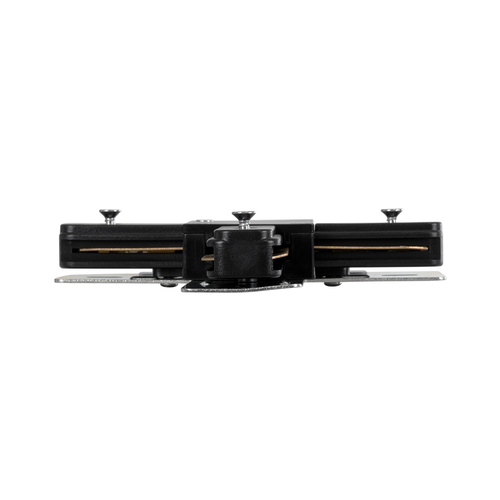 GloboStar® 2L-EUROTRACK 60909 Αντάπτορας +(Σταυρός) - Μονοφασικός 2 Καλωδίων για όλες τις Ράγες EUROTRACK AC 220-240V IP20 Μ10.7 x Π10.7 x Υ1.5cm - EUROTRACK® System 1L+1N - Θερμοπλαστικό - Μαύρο - 5 Χρόνια Εγγύηση