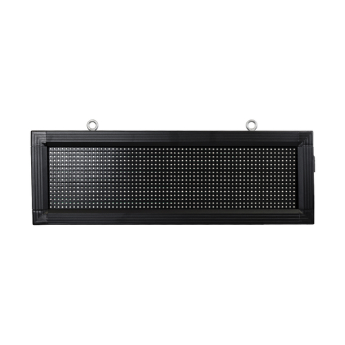 GloboStar® DISPLAY 90267 LED Scrolling Display 64x16cm - Κυλιόμενη Ψηφιακή Πινακίδα / Επιγραφή Μονής Όψης P10 LED SMD AC 220-240V - Λειτουργία μέσω Wi-Fi με Εφαρμογή APP - Αισθήτηρας Θερμοκρασίας και Υγρασίας - Αδιάβροχο IP65 - Μ72 x Π9 x Υ24cm - RGB - 1 Χρόνο Εγγύηση