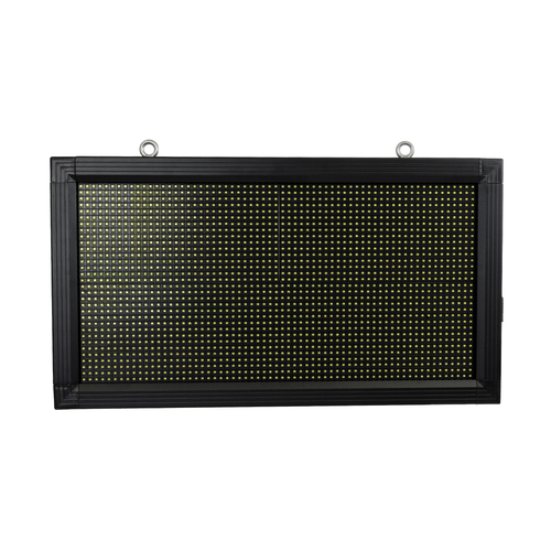 GloboStar® DISPLAY 90326 LED Scrolling Display 64x32cm - Κυλιόμενη Ψηφιακή Πινακίδα / Επιγραφή Μονής Όψης P10 LED SMD AC 220-240V - Λειτουργία μέσω Wi-Fi με Εφαρμογή APP - Αισθήτηρας Θερμοκρασίας και Υγρασίας - Αδιάβροχο IP65 - Μ72 x Π9 x Υ42.5cm - Ψυχρό Λευκό 6000K - 1 Χρόνο Εγγύηση