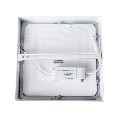 GloboStar® 60204 Εξωτερικό LED Panel 22x22cm 20W 2120lm 120° AC 220-240V IP20 Μ22 x Π22 x Υ3cm Φυσικό Λευκό 4500K - 3 Χρόνια Εγγύηση