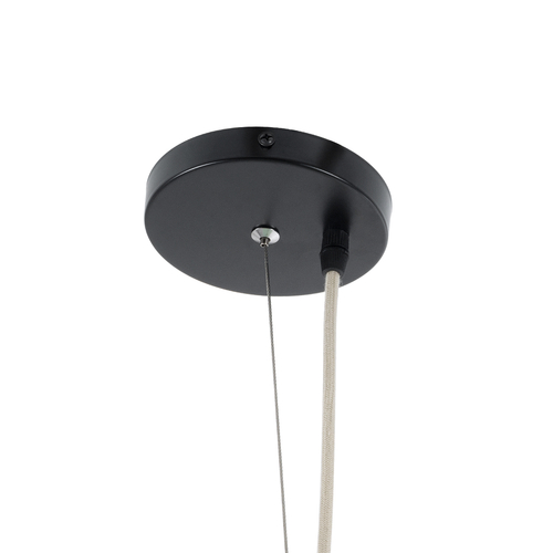 GloboStar® KENTUCKY 01885 Vintage Κρεμαστό Φωτιστικό Πλέγμα Μονόφωτο 1 x E27 IP20 Τιρκουάζ Μέταλλο - Μ60 x Π60 x Υ90cm