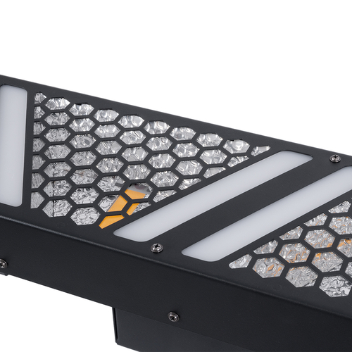 GloboStar® 51200 HALO HEXA Επαγγελματικό Φωτιστικό Ειδικών Εφέ DIGITAL MATRIX PIXEL & Blinder - 5 x 50W LED COB Chips Ultra Gold Warm White 2200K & 90 x 0.5W LED SMD5050 Chips RGB - AC 220V-240V DMX512 Display on Body - Μαύρο - Μ100 x Π13 x Υ10.5cm - 2 Χρόνια Εγγύση GloboStar® 51200 HALO HEXA Επαγγελματικό Φωτιστικό Ειδικών Εφέ DIGITAL MATRIX PIXEL & Blinder - 5 x 50W LED COB Chips Ultra Gold Warm White 2200K & 90 x 0.5W LED SMD5050 Chips RGB - AC 220V-240V DMX512 Display on Body - Μαύρο - Μ100 x Π13 x Υ10.5cm - 2 Χρόνια Εγγύση