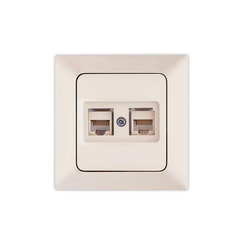 ΠΡΙΖΑ DATA CAT 6 RJ 45 ΔΙΠΛΗ ΜΠΕΖ