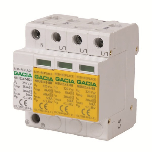 ΑΝΤΙΚΕΡΑΥΝΙΚΟ ΤΡΙΦΑΣΙΚΟ Τ1+Τ2 8kA 320V 4P