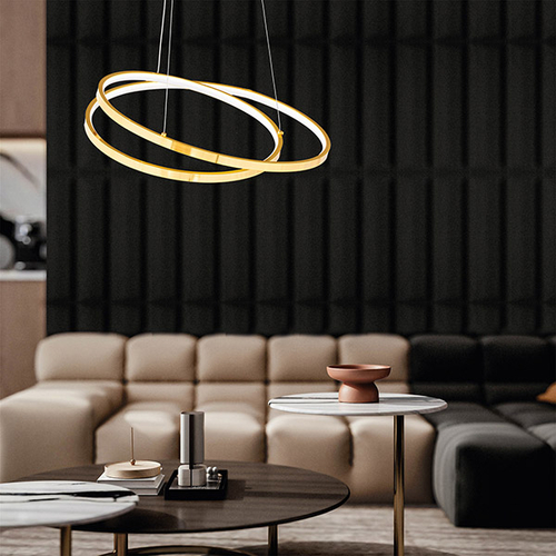 ΦΩΤΙΣΤΙΚΟ ΚΡΕΜΑΣΤΟ ΑΛΟΥΜΙΝΙΟ LED 40W Φ550X550mm 4000Κ ΧΡΥΣΟ ARTE ILLUMINA  MERCURY