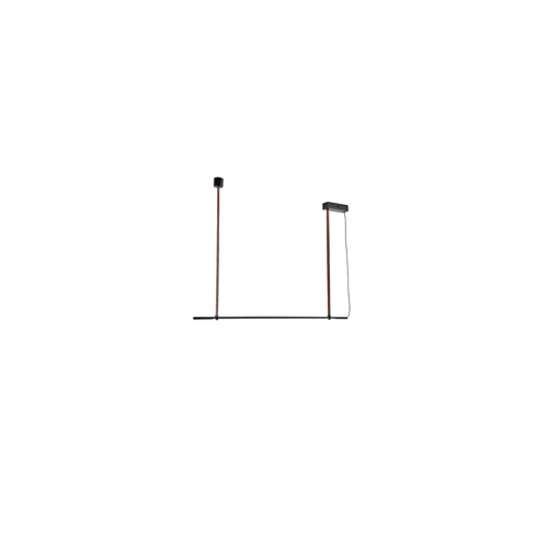 ΦΩΤΙΣΤΙΚΟ ΚΡΕΜΑΣΤΟ ΜΕΤΑΛΛΟ LED 21W 3000K 2100Lm 1400X60X1200mm ΜΑΥΡΟ ARTE ILLUMINA LINEA
