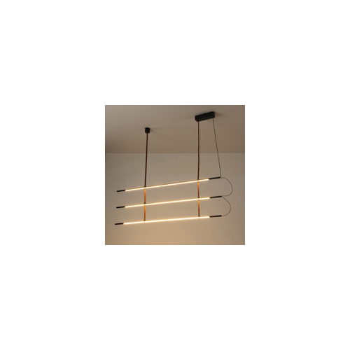 ΦΩΤΙΣΤΙΚΟ ΚΡΕΜΑΣΤΟ ΜΕΤΑΛΛΟ LED 3x20W 3000K 6100Lm 1400X60X1200mm ΜΑΥΡΟ ARTE ILLUMINA LINEA