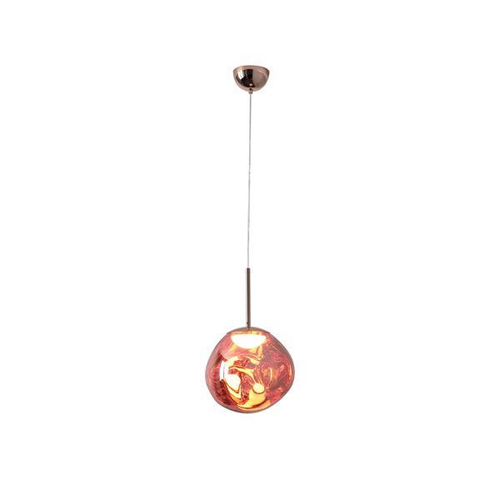 ΦΩΤΙΣΤΙΚΟ ΚΡΕΜΑΣΤΟ ΣΤΡΟΓΓΥΛΟ LED 6W 3000K 600Lm Φ30 ΡΟΖ ΧΡΥΣΟ ARTE ILLUMINA PICADILLY