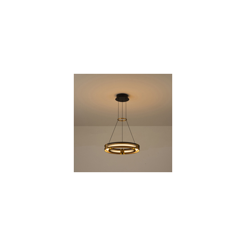 ΦΩΤΙΣΤΙΚΟ ΚΡΕΜΑΣΤΟ ΑΛΟΥΜΙΝΙΟ LED 21W 3000K 2100Lm 420X1200mm ΜΑΥΡΟ-ΧΡΥΣΟ  ARTE ILLUMINA LUIS
