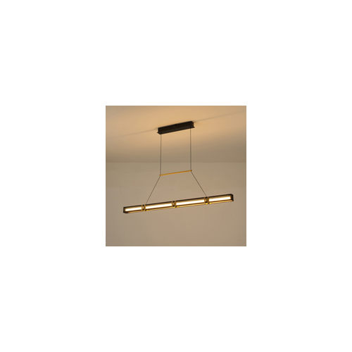 ΦΩΤΙΣΤΙΚΟ ΚΡΕΜΑΣΤΟ ΑΛΟΥΜΙΝΙΟ LED 21W 3000K 2100Lm 1200X1200mm ΜΑΥΡΟ-ΧΡΥΣΟ ARTE ILLUMINA LUIS