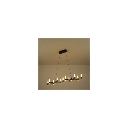 ΦΩΤΙΣΤΙΚΟ ΚΡΕΜΑΣΤΟ ΑΛΟΥΜΙΝΙO LED 58W 3000K 5800Lm 1200X1500mm  ΜΑΥΡΟ-ΧΡΥΣΟ ARTE ILLUMINA VELAS