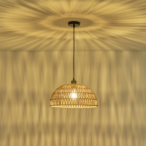 ΦΩΤΙΣΤΙΚΟ ΚΡΕΜΑΣΤΟ ΡΑΤΤΑΝ 1XE27 MAX 15W 390X1270mm ΚΑΦΕ ARTE ILLUMINA VENTO