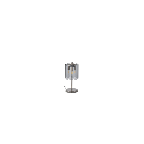 ΦΩΤΙΣΤΙΚΟ ΕΠΙΤΡΑΠΕΖΙΟ ΓΥΑΛΙ 3XE14 MAX 15W Φ200Χ430mm ΜΑΥΡΟ ARTE ILLUMINA MIRA