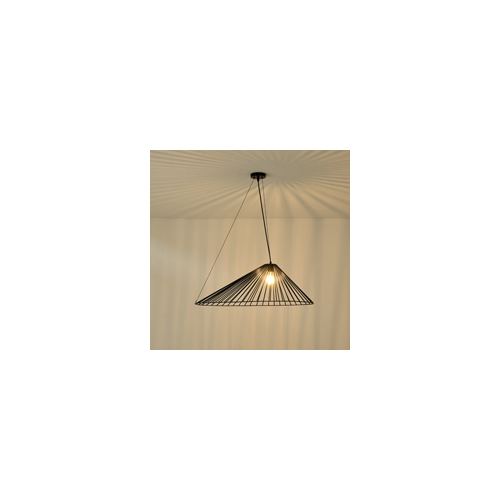 ΦΩΤΙΣΤΙΚΟ ΚΡΕΜΑΣΤΟ ΜΕΤΑΛΛΟ 1XE27  MAX 40W 800x520x1360mm ΜΑΥΡΟ ARTE ILLUMINA OGGI