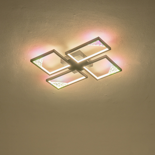 ΦΩΤΙΣΤΙΚΟ ΟΡΟΦΗΣ AΛΟΥΜΙΝΙΟ LED  36W 3000Κ 1200Lm  450X580X55mm AΣΗΜΙ ARTE ILLUMINA SQUARE