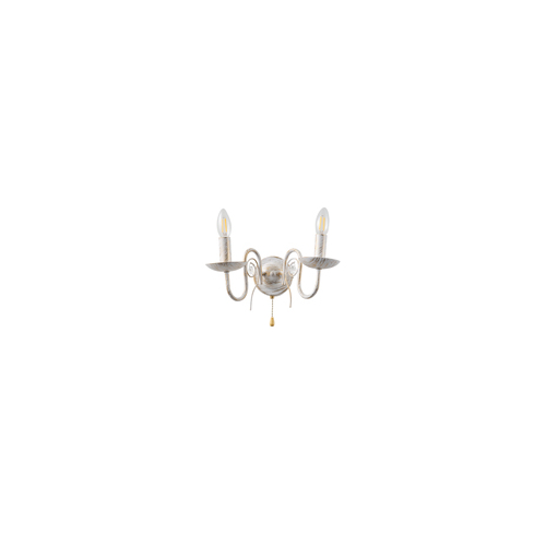ΑΠΛΙΚΑ ΤΟΙΧΟΥ ΜΕΤΑΛΛΙΚΗ 2XE14 MAX 15W 210X300mm ΔΙΑΦΑΝΕΣ ΓΥΑΛΙ ARTE ILLUMINA KRISTALLO