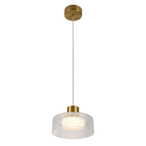 ΦΩΤΙΣΤΙΚΟ ΚΡΕΜΑΣΤΟ MΕΤΑΛΛΟ-ΓΥΑΛΙ LED 8W 3000K 624Lm 200X115mm  ΜΠΡΟΝΖΕ-ΔΙΑΦΑΝΟ ARTE ILLUMINA NIMBUS