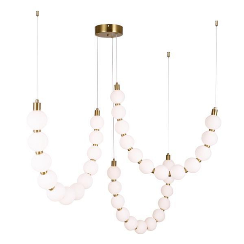 ΦΩΤΙΣΤΙΚΟ ΚΡΕΜΑΣΤΟ ΜΕΤΑΛΛΟ LED 35W 3000K 2730Lm 900Χ1890mm ΜΠΡΟΝΖΕ-ΛΕΥΚΟ  ARTE ILLUMINA TREA