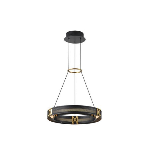 ΦΩΤΙΣΤΙΚΟ ΚΡΕΜΑΣΤΟ ΑΛΟΥΜΙΝΙΟ LED 21W 3000K 2100Lm 420X1200mm ΜΑΥΡΟ-ΧΡΥΣΟ  ARTE ILLUMINA LUIS