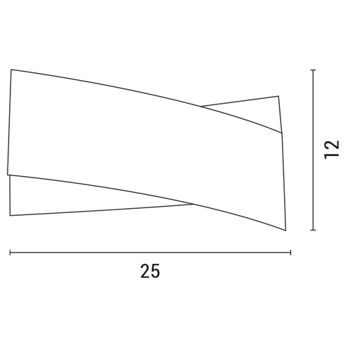 ΑΠΛΙΚΑ ΤΟΙΧΟΥ LED 12W 250X120X80 3000K "XL" ΛΕΥΚΟ ARTE ILLUMINA ERATO