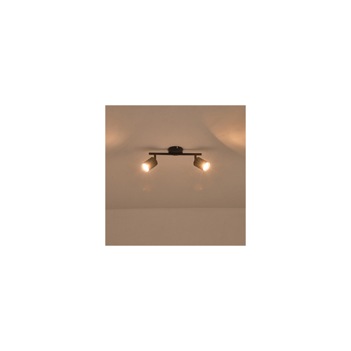 ΣΠΟΤ ΜΕΤΑΛΛΙΚΟ ΔΙΦΩΤΟ 2XGU10 Max 7W 300X80X155mm ΜΑΥΡΟ ARTE ILLUMINA OLYMP