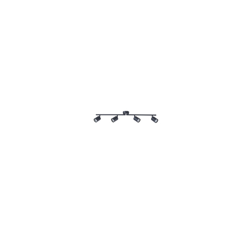 ΣΠΟΤ ΜΕΤΑΛΛΙΚΟ 4ΦΩΤΟ 4XGU10  Max 7W 790X80X165mm ΜΑΥΡΟ ARTE ILLUMINA OLYMP
