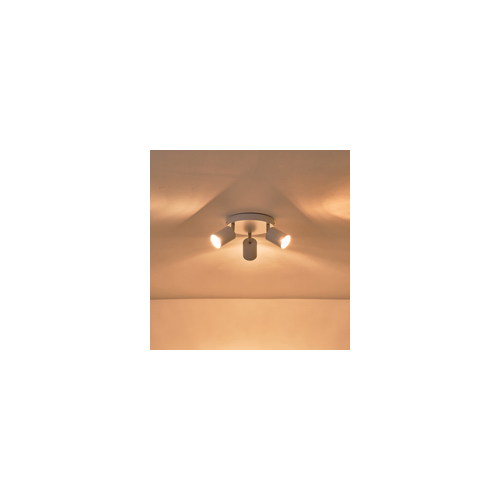 ΣΠΟΤ ΜΕΤΑΛΛΙΚΟ 3ΦΩΤΟ 3XGU10 Max 7W Φ180X135mm ΛΕΥΚΟ ARTE ILLUMINA OLYMP