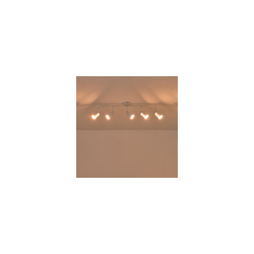 ΣΠΟΤ ΜΕΤΑΛΛΙΚΟ 5ΦΩΤΟ 5XGU10 Max 7W  800X90X230mm ΛΕΥΚΟ  ARTE ILLUMINA OLYMP