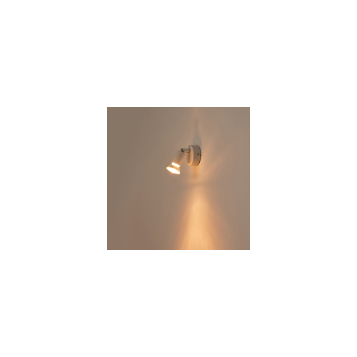 ΣΠΟΤ ΚΙΝΗΤΟ ΜΕΤΑΛΛΙΚΟ Max 7W 1XGU10 D70XH105mm ΛΕΥΚΟ  ARTE ILLUMINA VORRAS