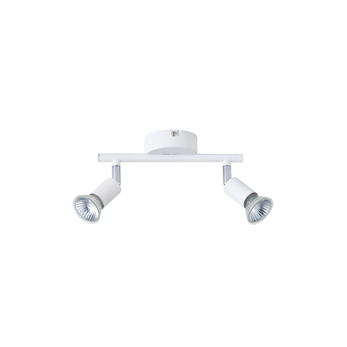 ΣΠΟΤ ΚΙΝΗΤΟ 2ΦΩΤΟ ΜΕΤΑΛΛΙΚΟ Max 7W 2XGU10 220X80X125mm ΛΕΥΚΟ  ARTE ILLUMINA VORRAS