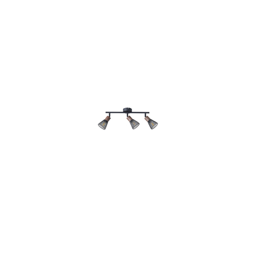ΣΠΟΤ ΜΑΥΡΟ ΜΕ ΞΥΛΟ ΚΑΙ ΔΙΧΤΥ 3XE14 390X80X145mm ARTE ILLUMINA MESHY