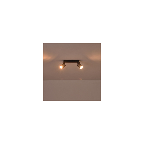 ΣΠΟΤ ΑΛΟΥΜΙΝΙΟΥ 2ΦΩΤΟ 2XGU10  250X80X120mm ΓΚΡΙ ARTE ILLUMINA LUXY