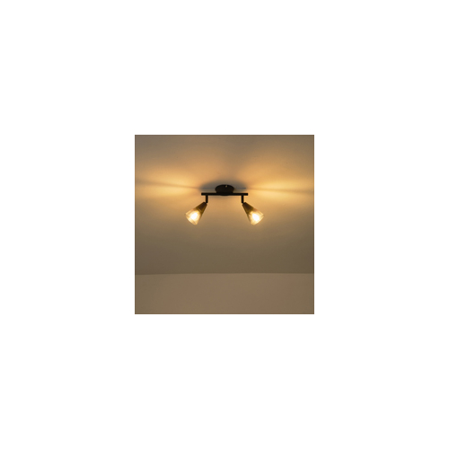 ΣΠΟΤ ΜΕΤΑΛΛΙΚΟ ΜΕ SMOKY ΓΥΑΛΙ 2ΦΩΤΟ 2XE14  220X80X165mm ARTE ILLUMINA CLASSY