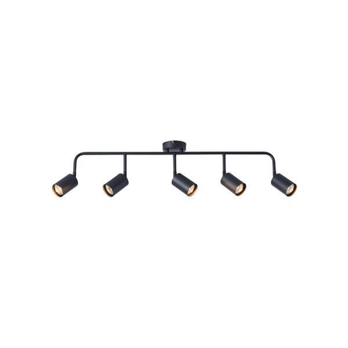 ΣΠΟΤ ΜΕΤΑΛΛΙΚΟ 5ΦΩΤΟ 5XGU10 Max 7W  800X90X230mm ΜΑΥΡΟ ARTE ILLUMINA OLYMP