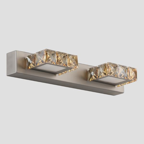 ΑΠΛΙΚΑ ΤΟΙΧΟΥ LED 6W 4000Κ ΤΕΤΡΑΓΩΝΗ 2Φ 320X50X116 ΝΙΚΕΛ ARTE ILLUMINA