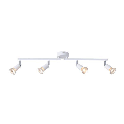 ΣΠΟΤ ΚΙΝΗΤΟ 4ΦΩΤΟ ΜΕΤΑΛΛΙΚΟ Max 7W 4XGU10 600X80X130mm ΛΕΥΚΟ ARTE ILLUMINA VORRAS
