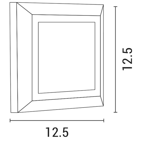 ΦΩΤΙΣΤΙΚΟ ΤΟΙΧΟΥ SLIM LED 3W IP65 230V 3000K 125X125mm ΛΕΥΚΟ PRO ARTE ILLUMINA