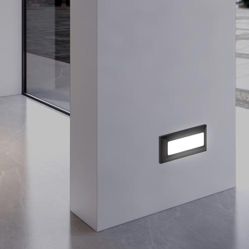 ΦΩΤΙΣΤΙΚΟ ΤΟΙΧΟΥ SLIM LED 4W IP65 230V 3CCT 230X80mm ΜΑΥΡΟ PRO ARTE ILLUMINA