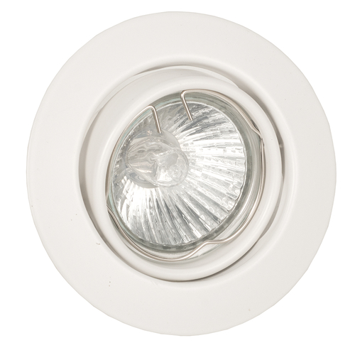 InLight Χωνευτό σποτ από λευκό μέταλλο 1XGU10 D:9cm (43277-Λευκό)