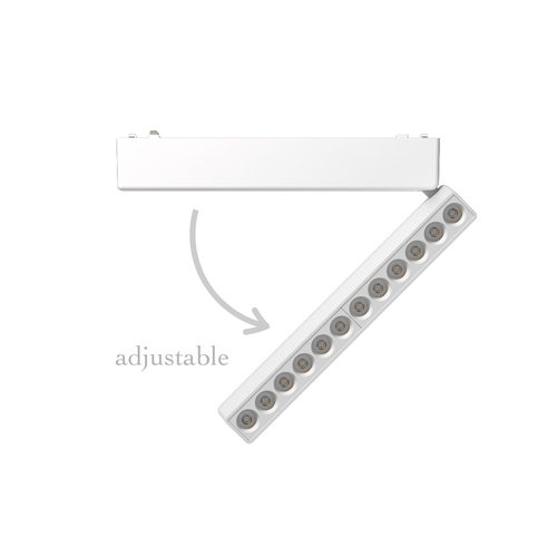 InLight Φωτιστικό LED 12W 3CCT για Ultra-Thin μαγνητική ράγα σε λευκή απόχρωση (by tuya and zigbee) D:23cmX8cm (T04805-WH)