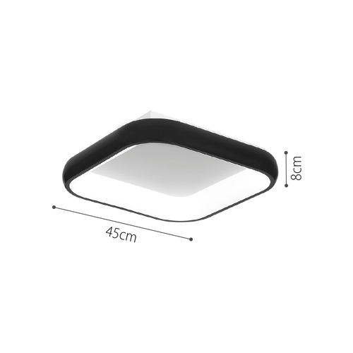 InLight Πλαφονιέρα οροφής LED 78W 3CCT από χρυσαφί μέταλλο και λευκό ακρυλικό D:45cm (42031-Golden)