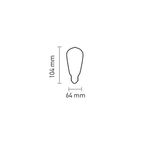 InLight E27 LED Filament ST64 10watt (7.27.10.26.2)