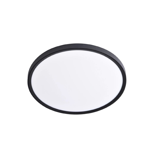 Inlight Πλαφονιέρα οροφής LED 32W 3CCT (by switch on base) σε μαύρη απόχρωση D:40x2,5cm (42036-C-Black)