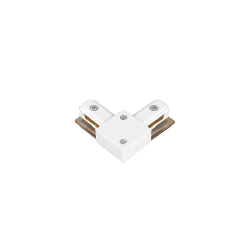 InLight Σύνδεσμος L Λευκός Μονοφασικής Ράγας (TC1-029-WH)