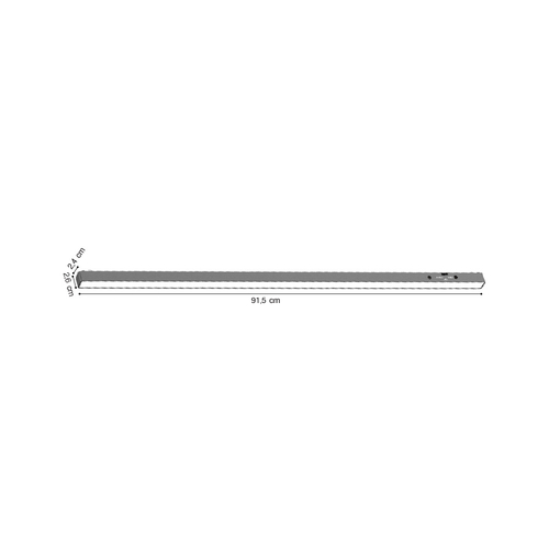 Inlight Γραμμικό φωτιστικό LED 30W 3000K-6000K για ultra thin ράγα σε μαύρη απόχρωση D:91,5X2,6X2,4cm (TMZ0030-Black)